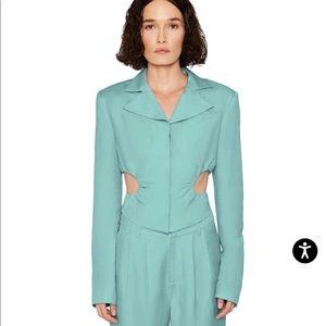 Danielle Guizio Cut Out Blazer